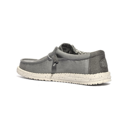 HEY DUDE HD.40700 Flannel Grey Bone White Slip-on Uomo 