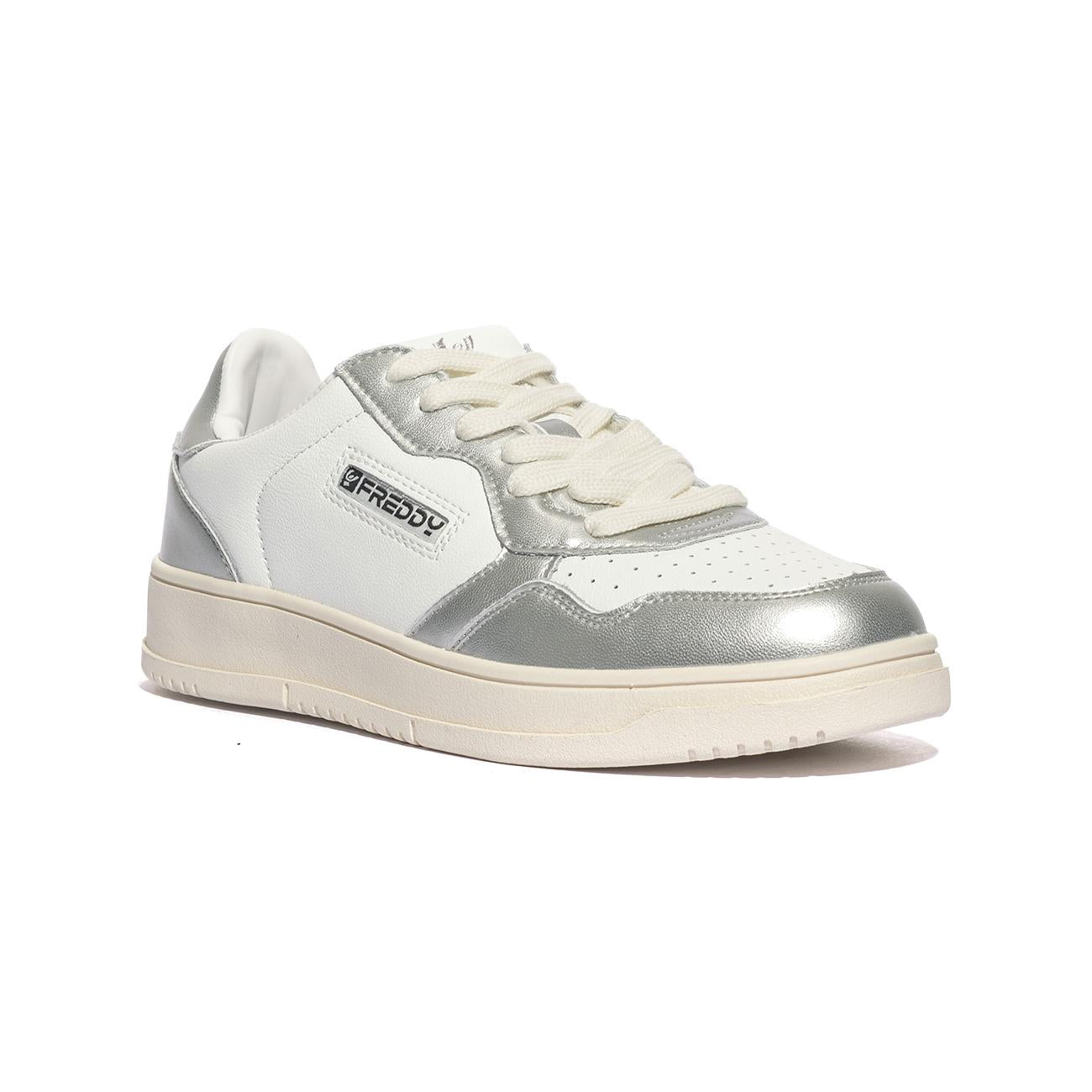 Sneakers Freddy Fy Bianche Argento FY7611WHITE SILVER FREDDY