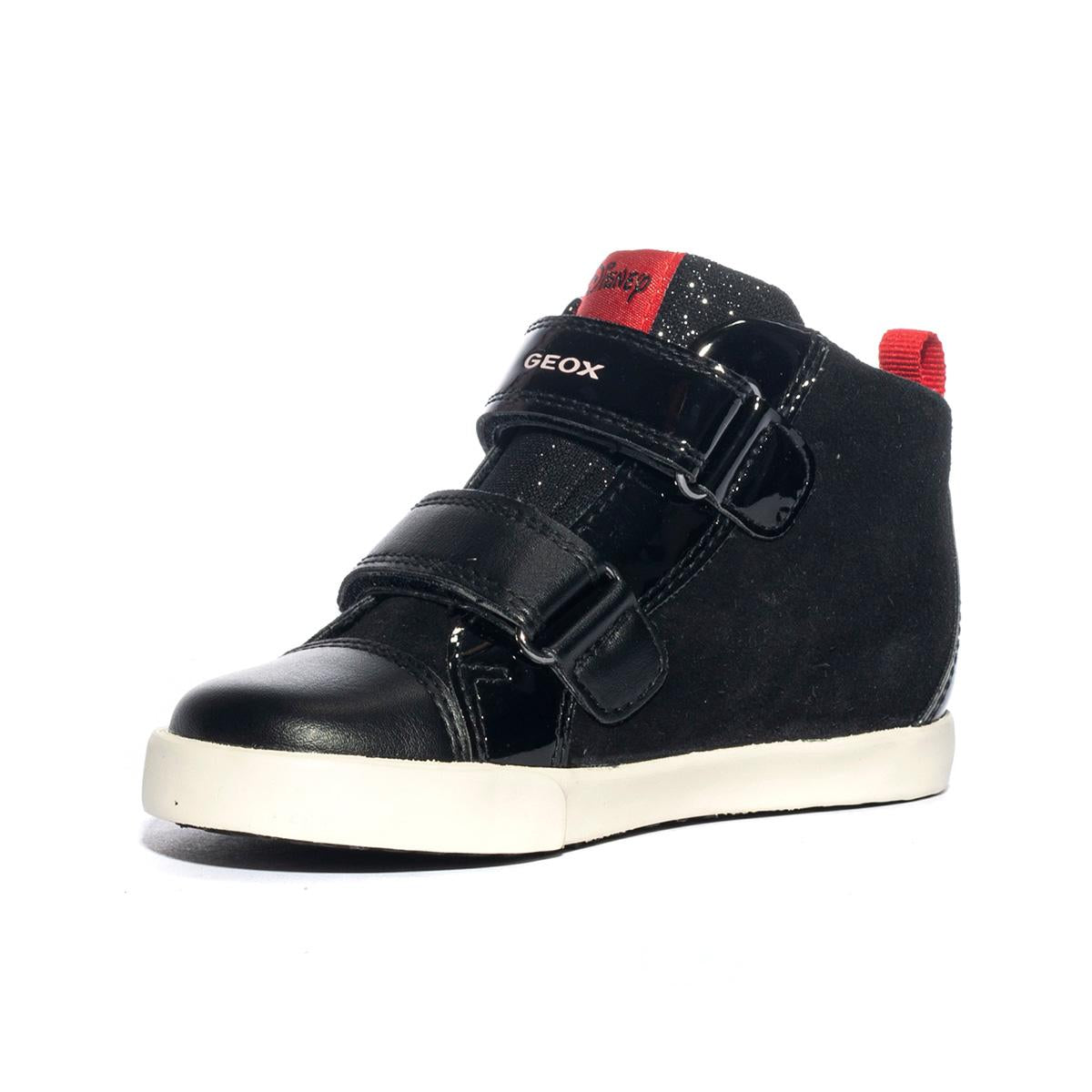 GEOX B36D5D 022HH BLACK RED C0048 Sneakers Bambina 