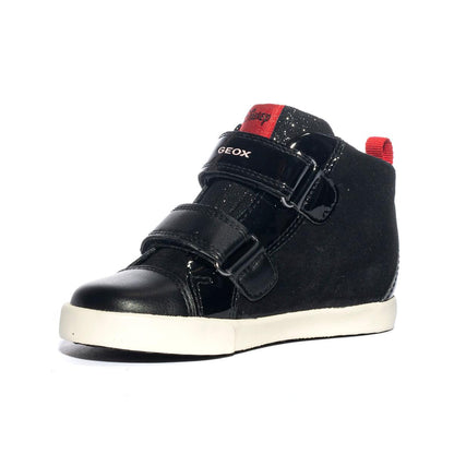 GEOX B36D5D 022HH BLACK RED C0048 Sneakers Bambina 