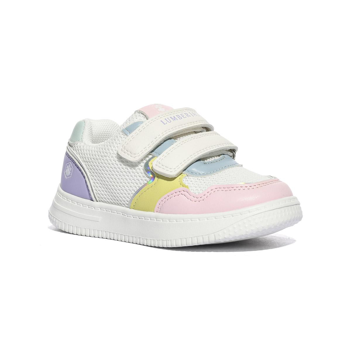 LUMBERJACK 102268664 WHITE MULTI Sneakers Bambina 