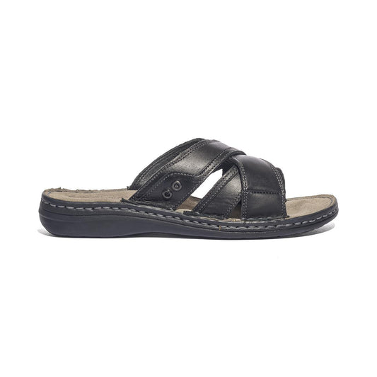 GLAMOUR 174002 NERO Sandali Uomo 