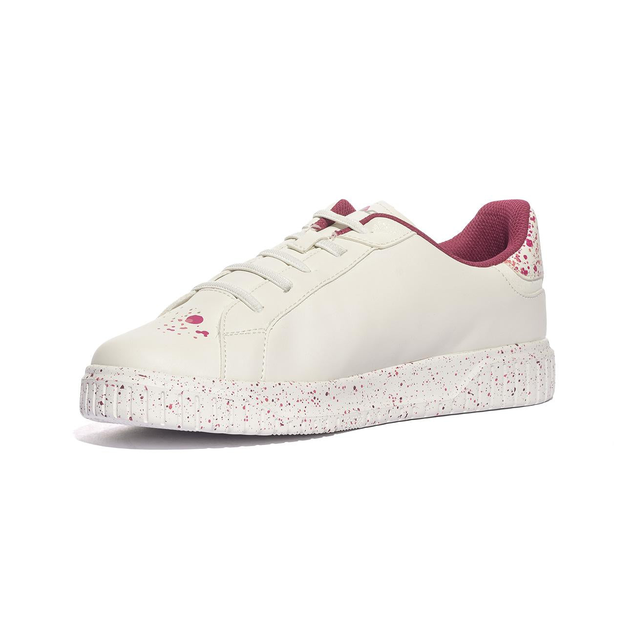 Sneakers Lotto  VENUS AMF III PRT JR Bianche 218193WHITE PURPLE 228 TEA ROSE LOTTO