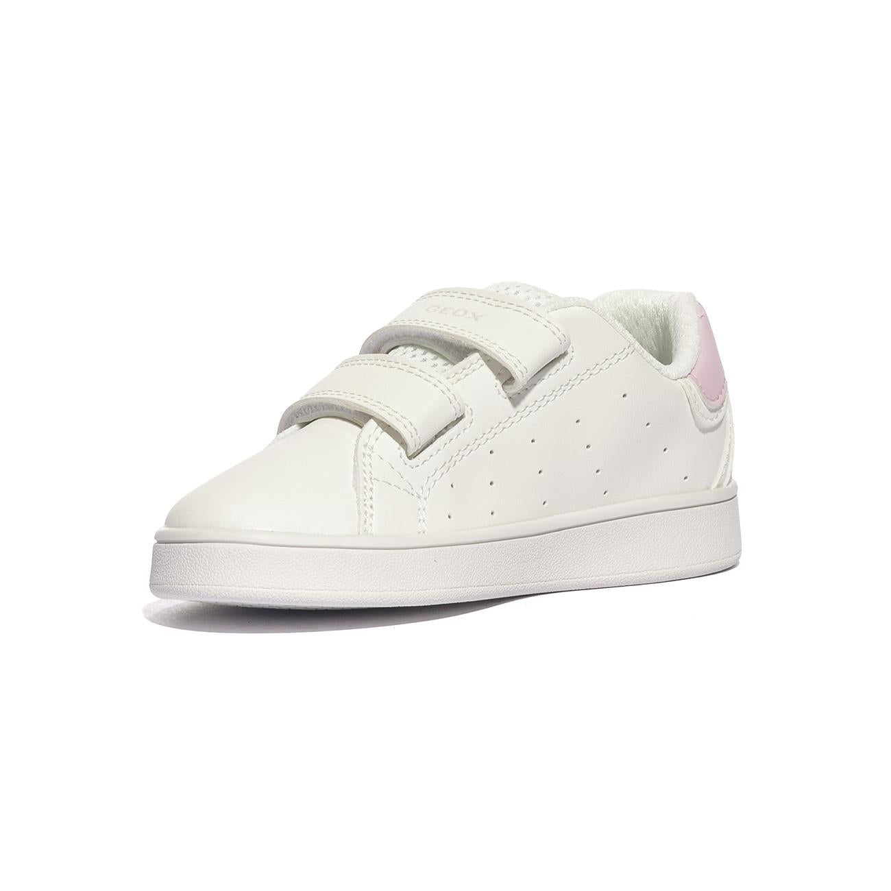 Sneakers GeoxECLYPER GIRL Bianche Rosa B365MA 000BCWHITE LT PINK        C0814 GEOX