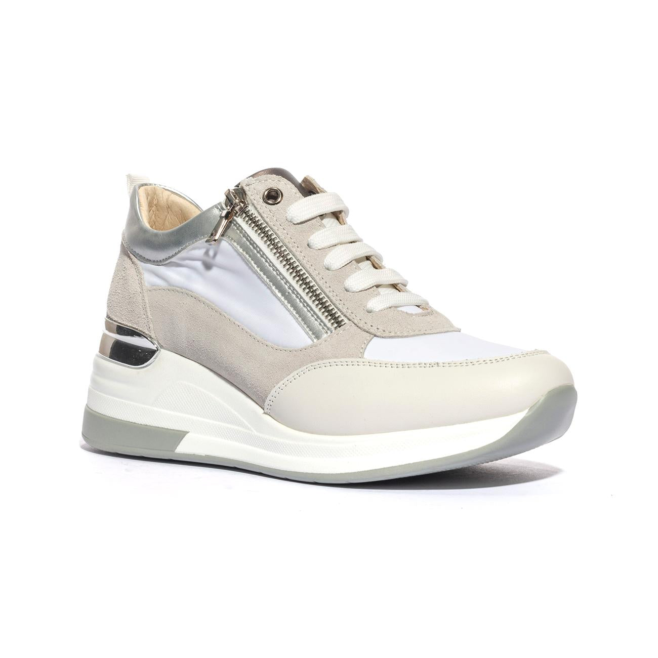 KEYS K9021 WHITE SILVER Sneakers Donna 