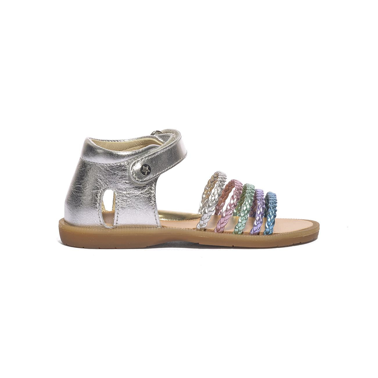 NATURINO 0010502667.09.2Q14 SILVER PINK Sandali Bambina 