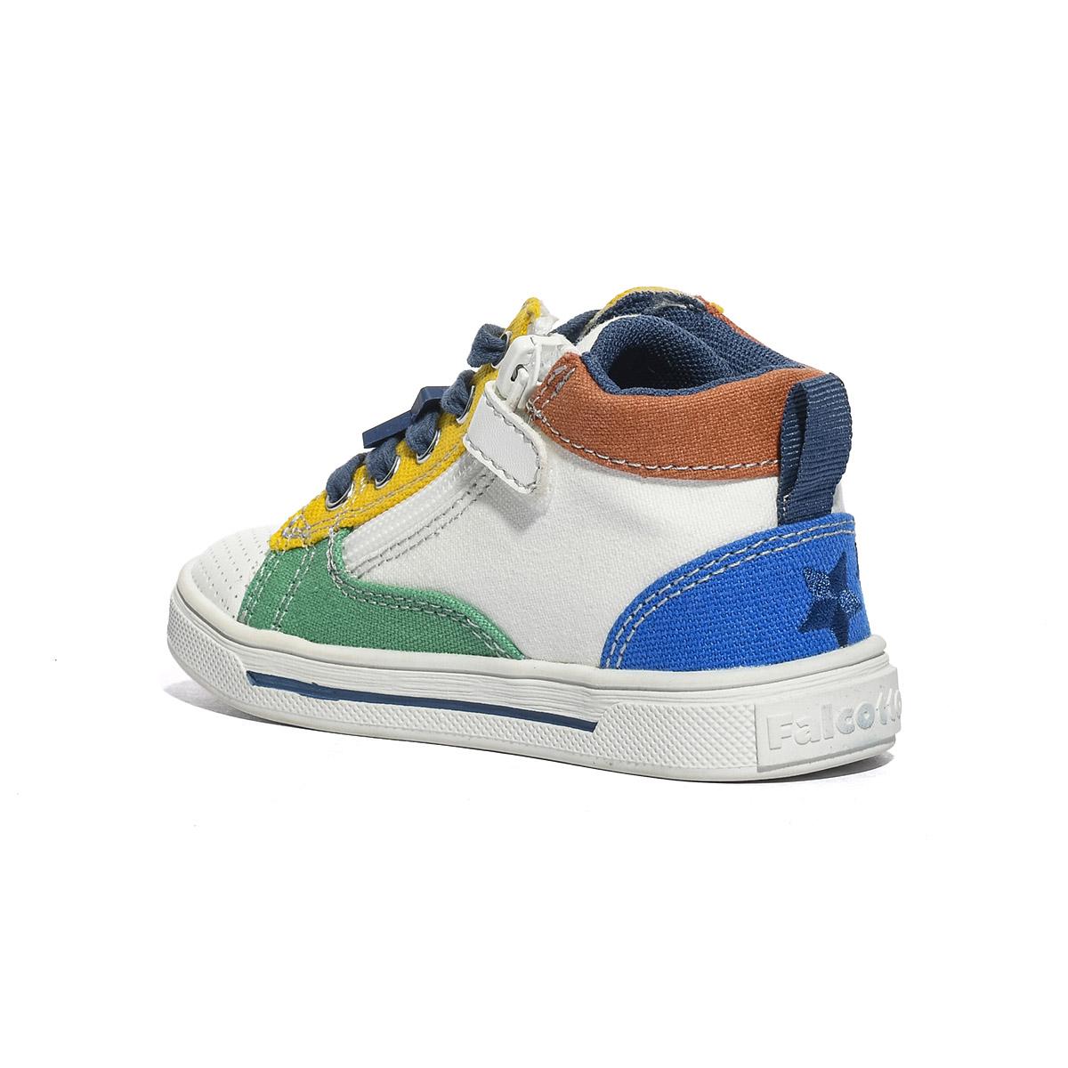 FALCOTTO 0012019054.02.1N17 WHITE YELLOW Sneakers Bambino 