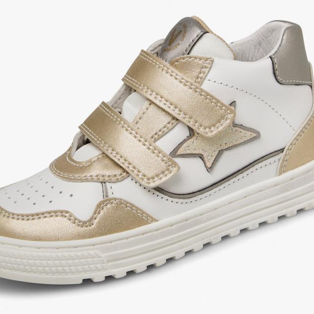 NATURINO 0012018618-07-1Q17 PLATINUM-WHITE Sneakers Bambina 