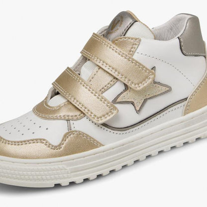 NATURINO 0012018618-07-1Q17 PLATINUM-WHITE Sneakers Bambina 
