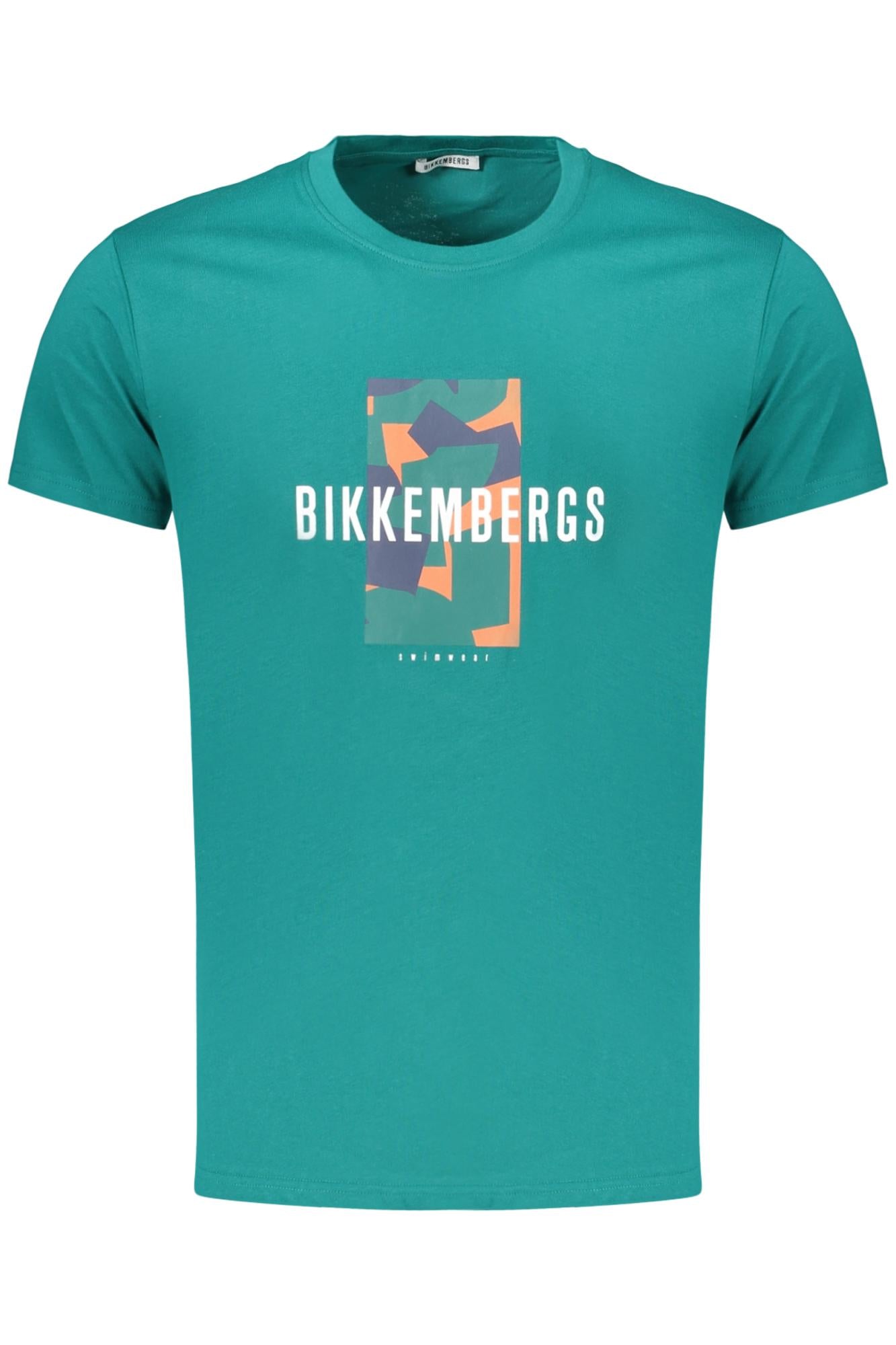 BIKKEMBERGS BKK3MTS03_VEEVERGL Verde T-Shirt Uomo 