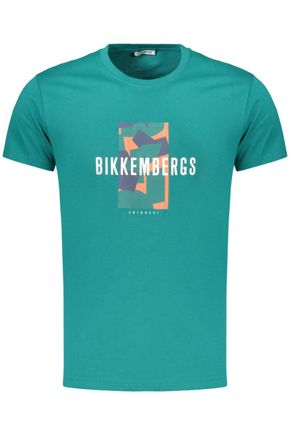 BIKKEMBERGS BKK3MTS03_VEEVERGL Verde T-Shirt Uomo 