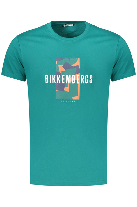 BIKKEMBERGS BKK3MTS03_VEEVERGL Verde T-Shirt Uomo 