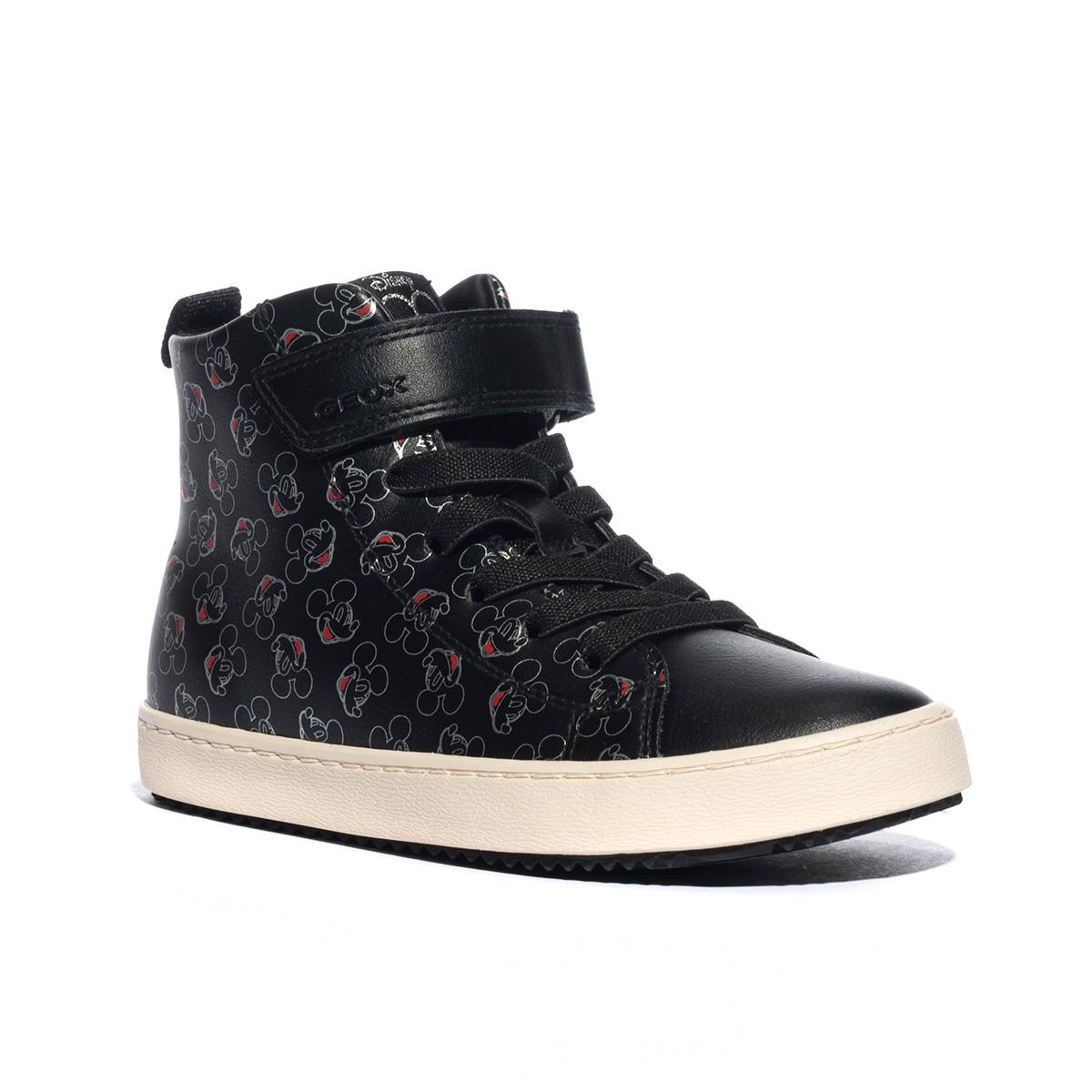 GEOX J364GH 4 BLACK SILVER C0039 Sneakers Bambina 