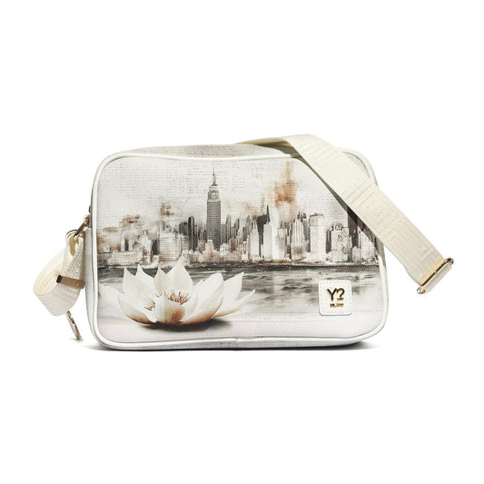 Y-NOT YES380S6 NEW YORK IN WHITE Zaino Donna 