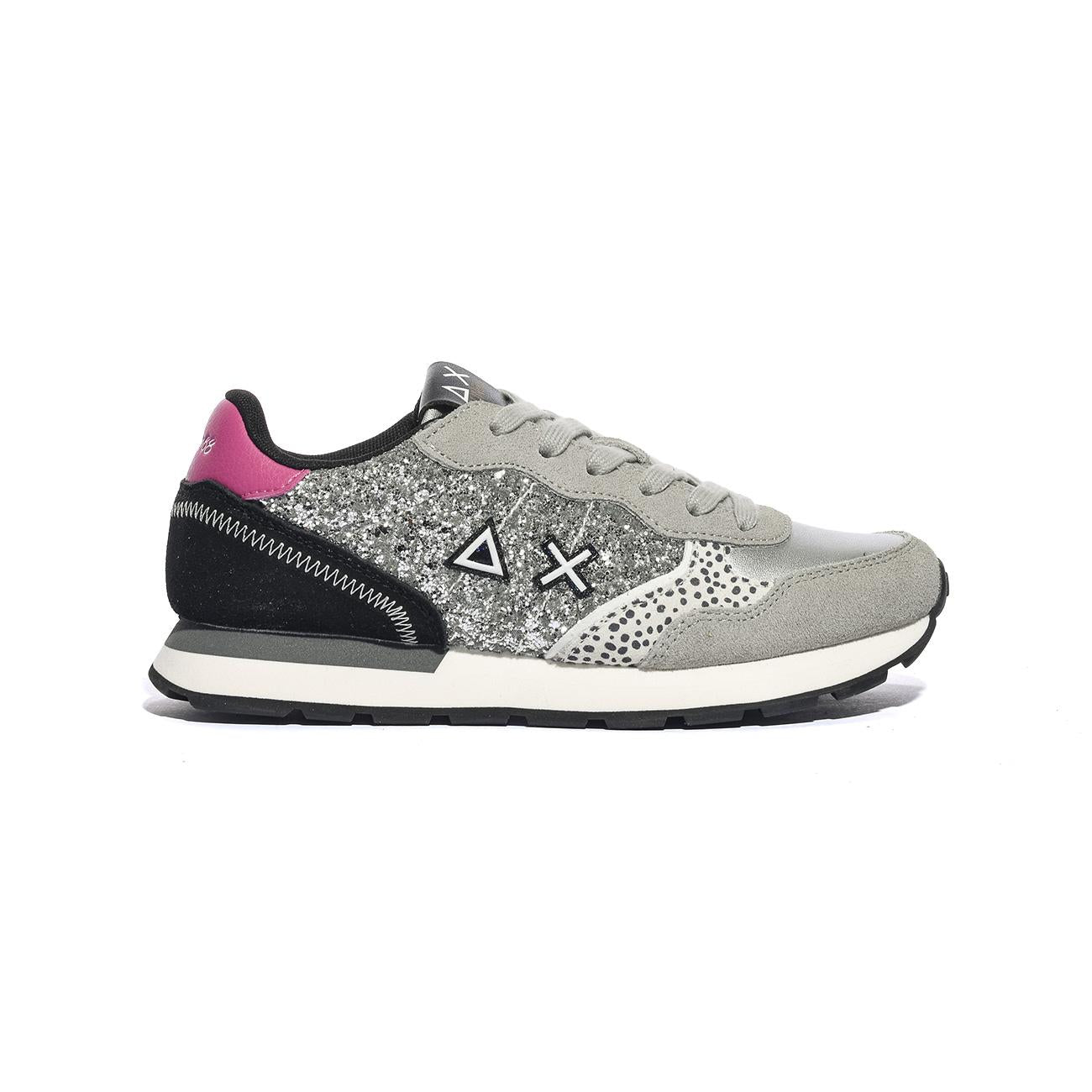 Sneakers Sun68 GIRL'S ALLY GLITTER Grigie Z45412TARGENTO SUN 68