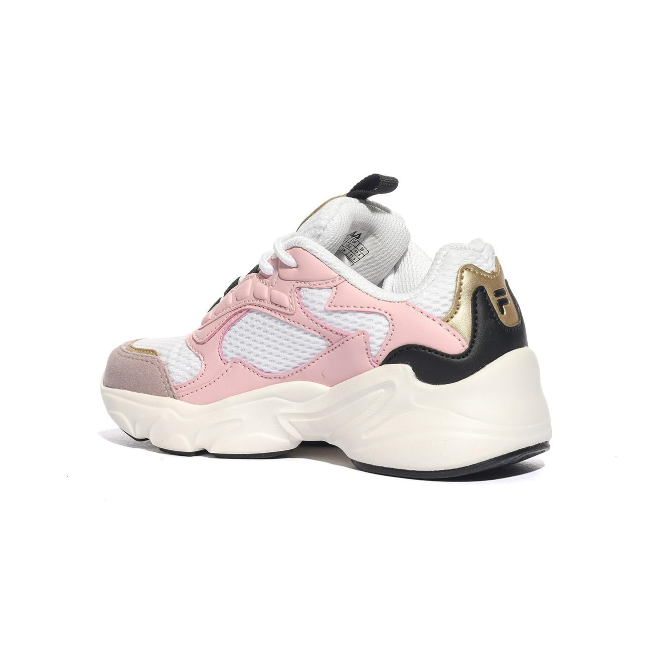 FILA FFK0248 White-Powder Pink Sneakers Bambina 