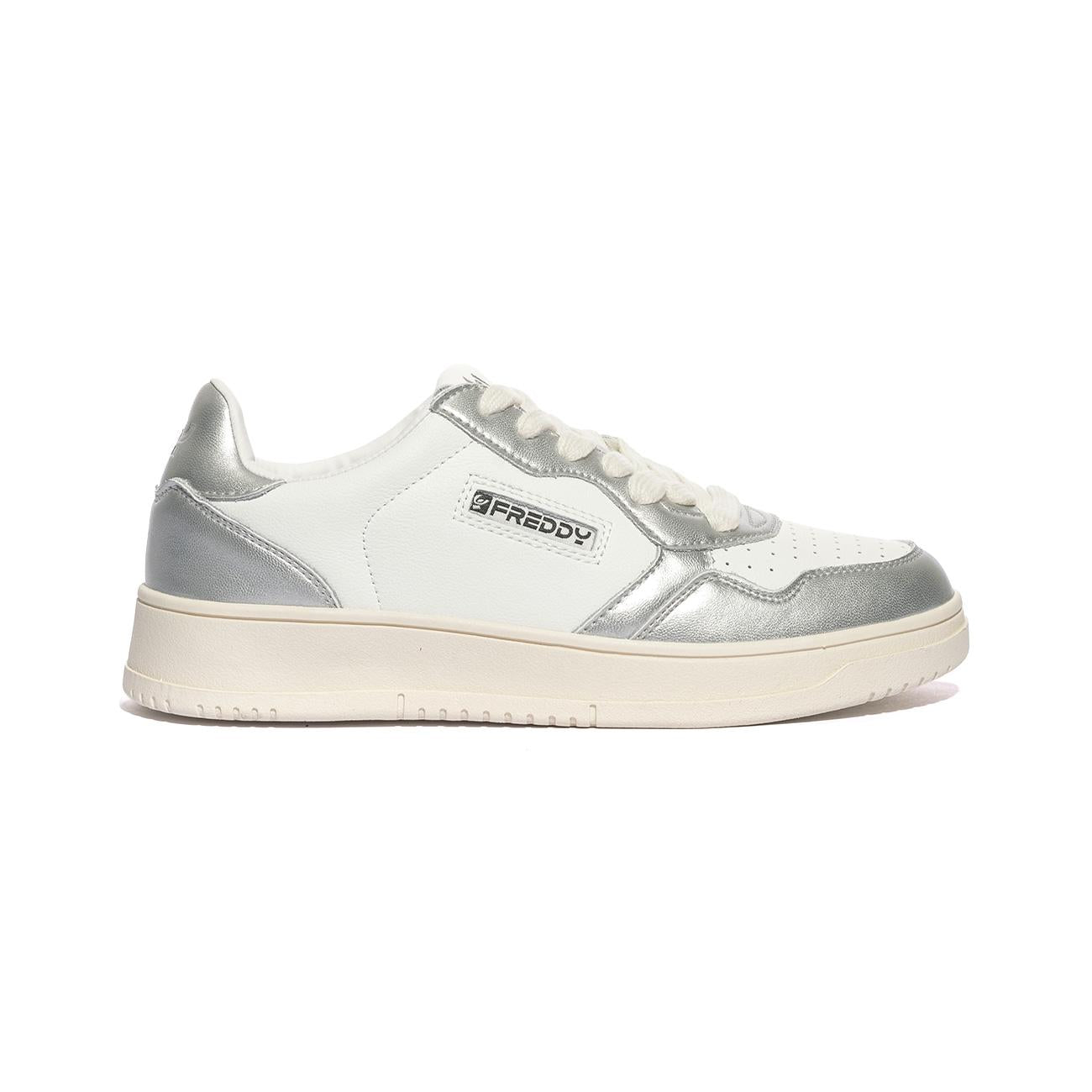 Sneakers Freddy Fy Bianche Argento FY7611WHITE SILVER FREDDY