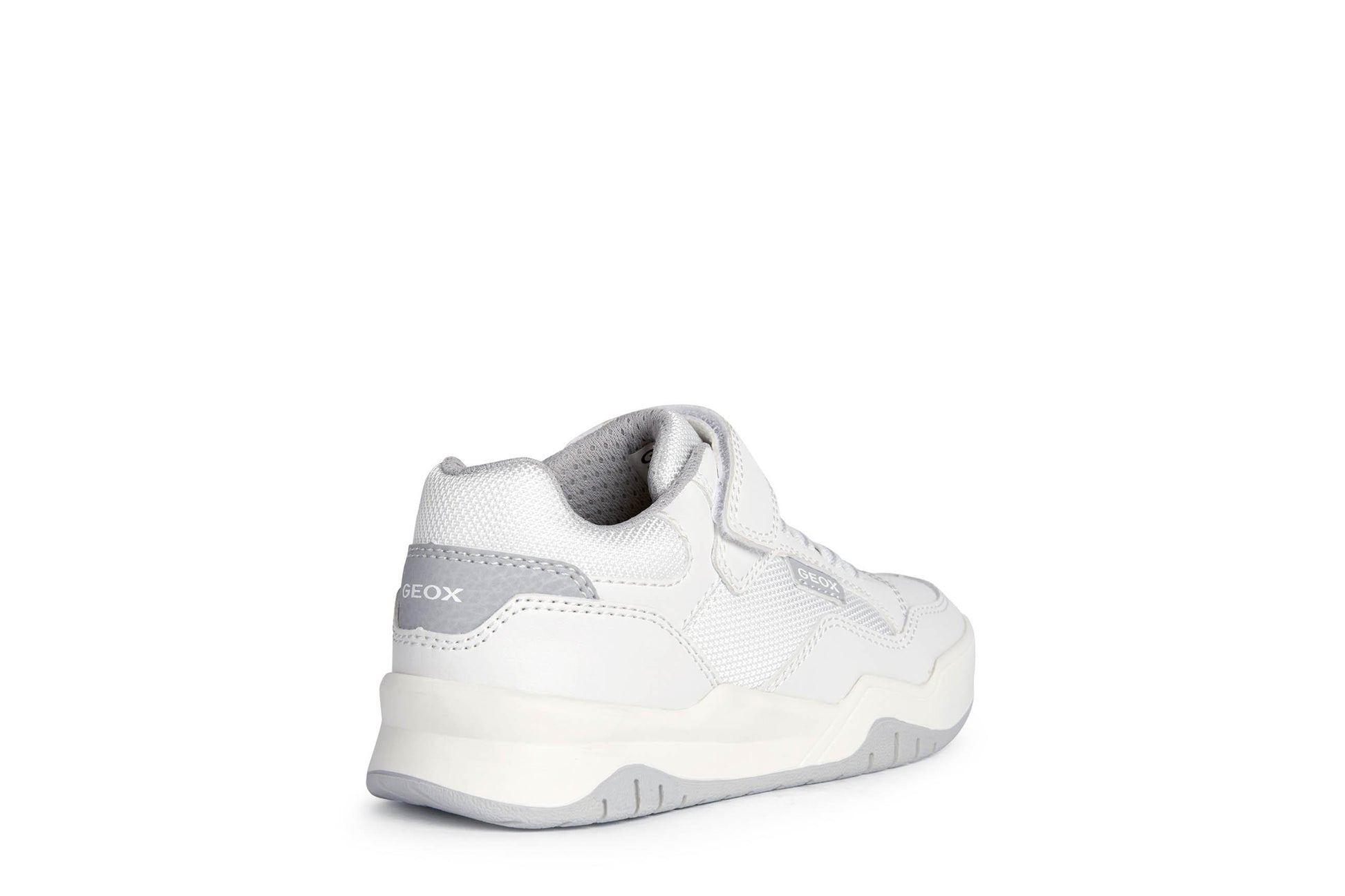 SNEAKERS GEOX  J PERTH BOY FEFU BIANCHE GRIGIE J167RBWHITE LT GREY C1236 GEOX