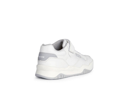 SNEAKERS GEOX  J PERTH BOY FEFU BIANCHE GRIGIE J167RBWHITE LT GREY C1236 GEOX