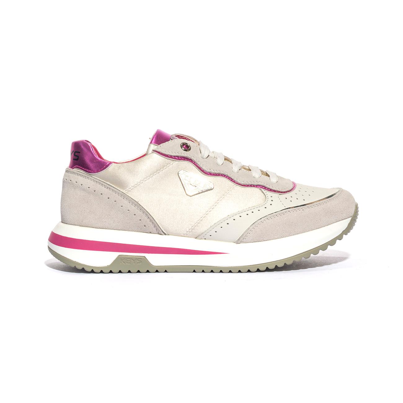 KEYS K9232 P.WHITE FUXIA Sneakers Donna 