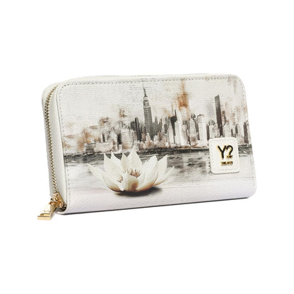 Y-NOT YES361S6 NEW YORK IN WHITE PORTAFOGLIO Donna 