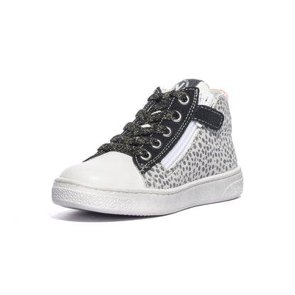 NATURINO 0012017858.07.1N37 WHITE BLACK YELLOW Sneakers Bambina 
