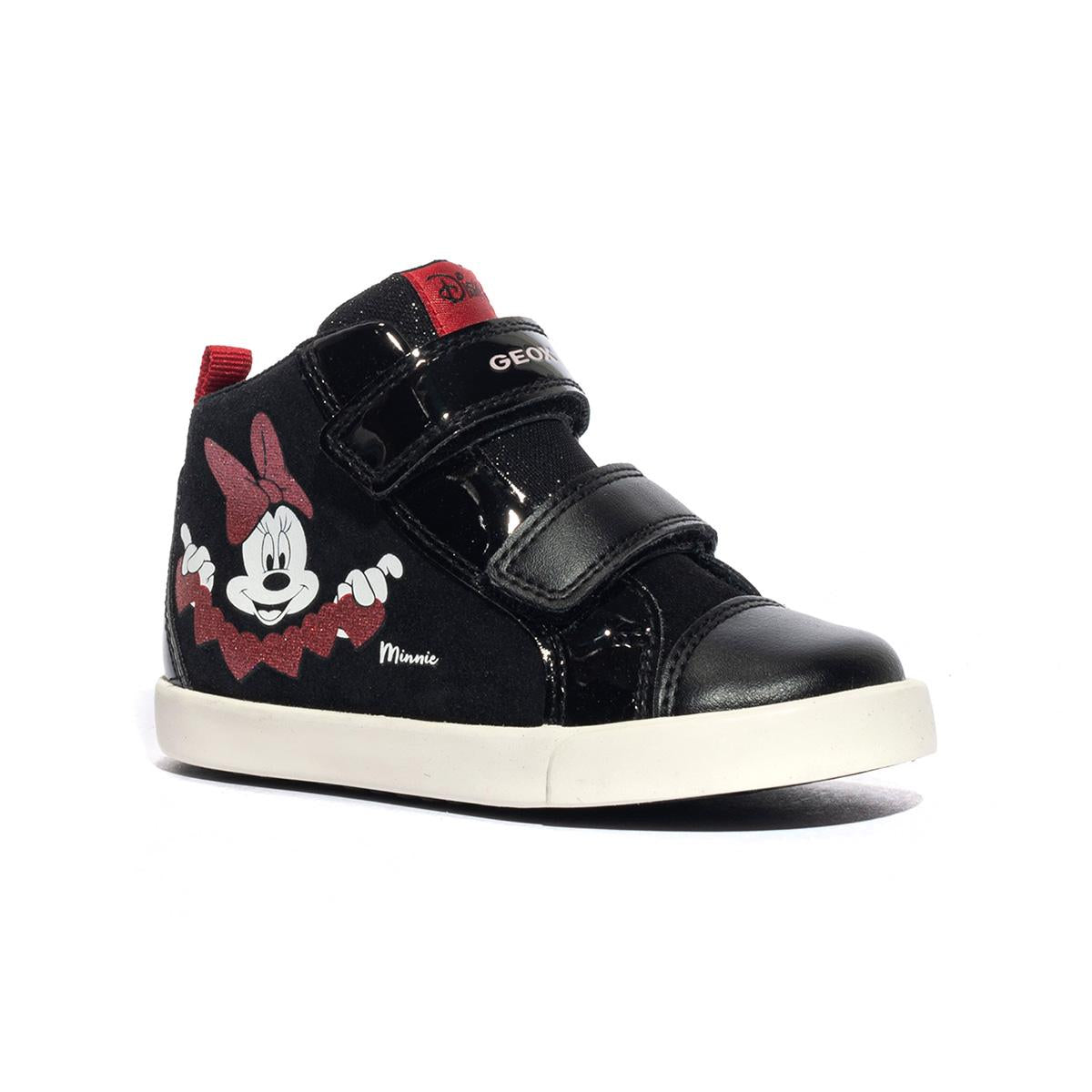 GEOX B36D5D 022HH BLACK RED C0048 Sneakers Bambina 