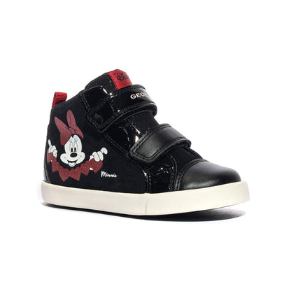 GEOX B36D5D 022HH BLACK RED C0048 Sneakers Bambina 