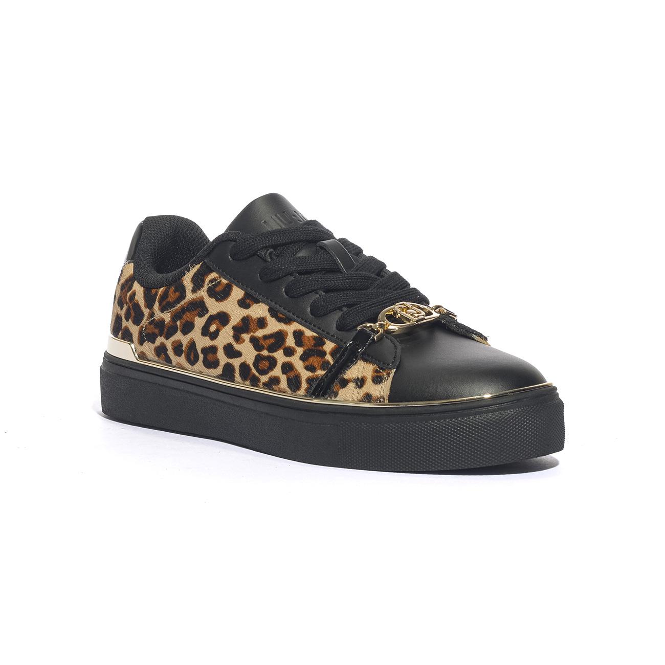 LIUJO BF5063PX163S1937 LEOPARD BLACK Sneakers Donna 