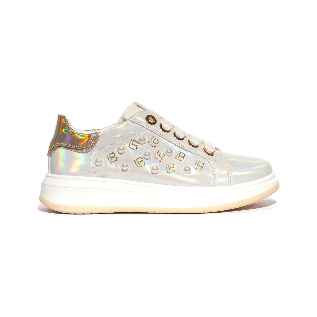 LAURA BIAGIOTTI 8941 WHITE GOLD Sneakers Bambina 