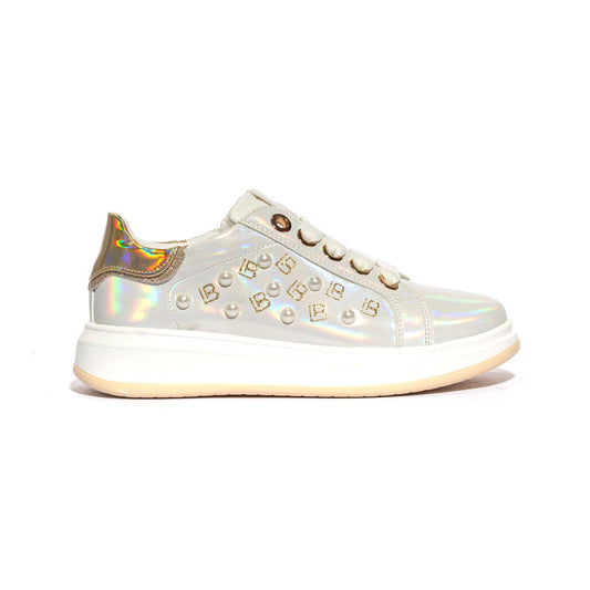 LAURA BIAGIOTTI 8941 WHITE GOLD Sneakers Bambina 