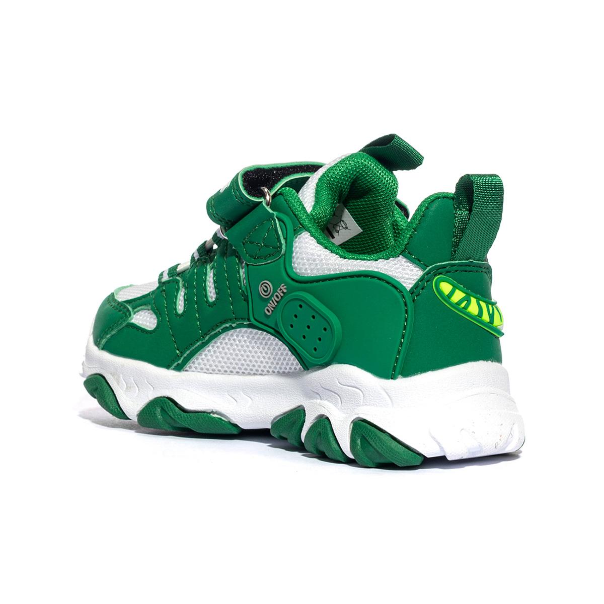 BULL BOYS DNAR5010B00 BIANCO VERDE Sneakers Bambino 