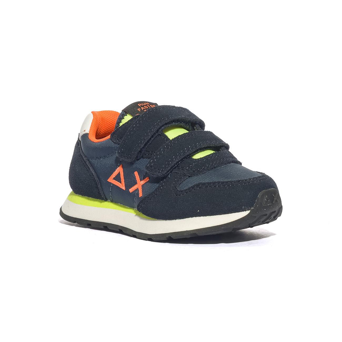 Sneakers Sun68  BOY'S TOM FLUO ( BABY) Blu Z34302BNAVY BLUE SUN 68