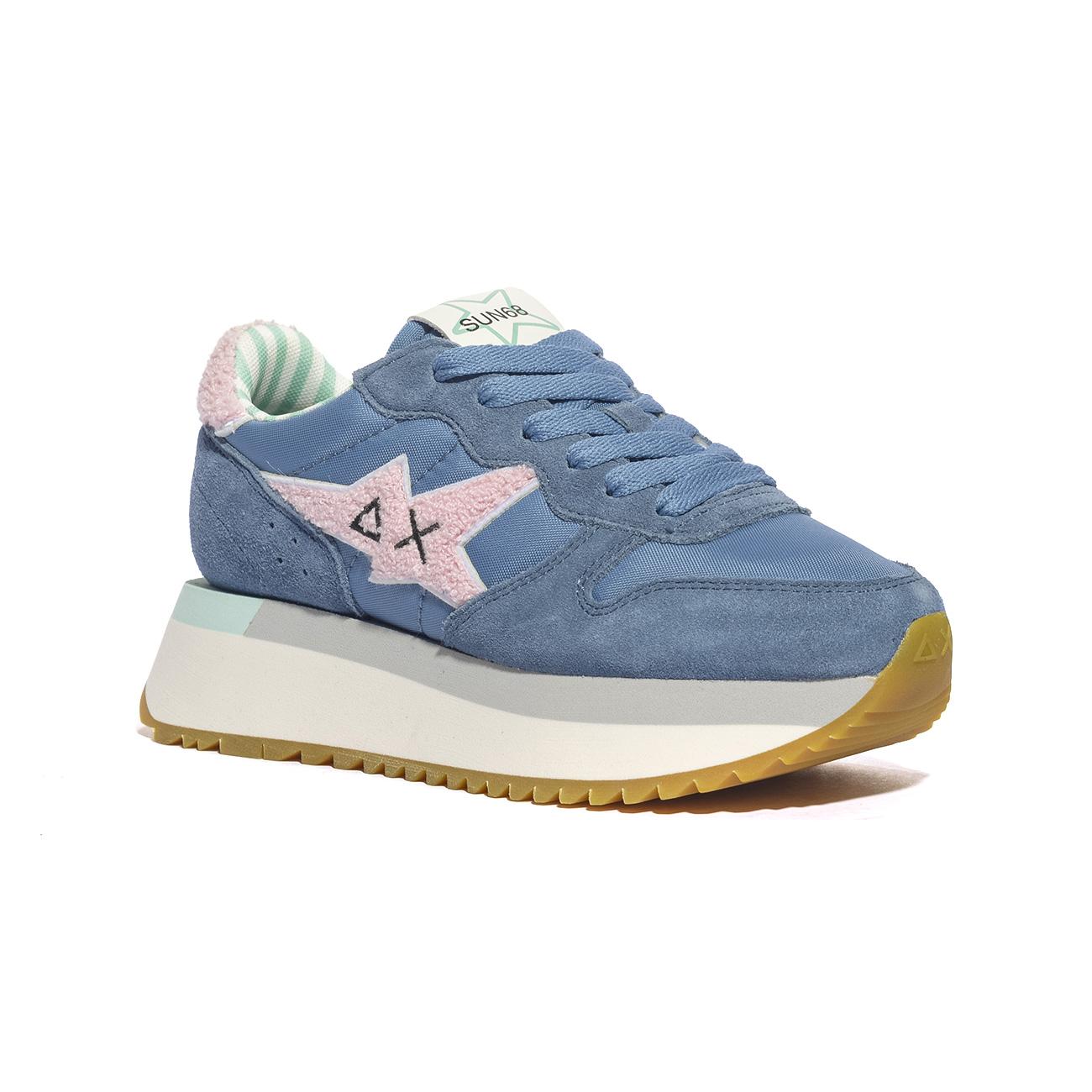 Sneakers Sun68  BIG STARGIRL SPONGE  LOGO Blu Z34215AVIO SUN 68