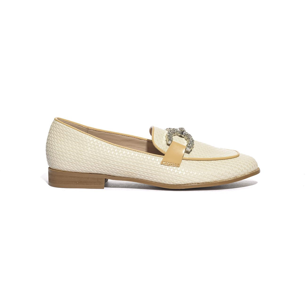 GOLD & GOLD GP661 BEIGE Mocassini Donna 
