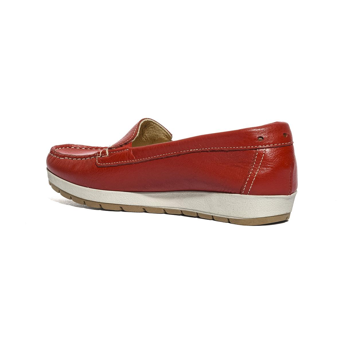 VALLEVERDE 11102 ROSSO Mocassini Donna 
