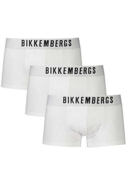 BIKKEMBERGS BKK1UTR10TR_BIWHITE Bianco Boxer Uomo 