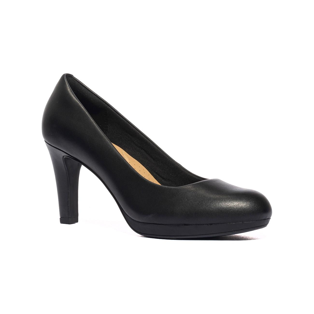 CLARKS 129359 VIOLA BLACK LEATHER Decollete Donna 