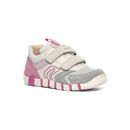 GEOX B3558C 05422 GREY FUCHSIA         C0874 Sneakers Bambina 