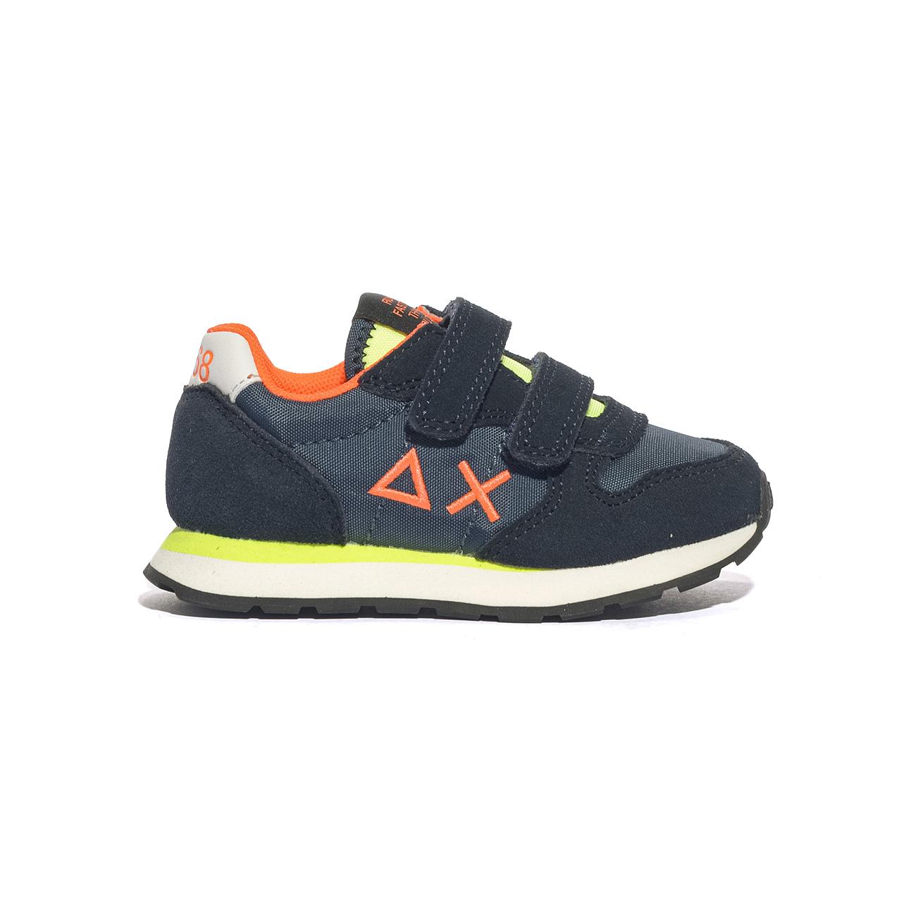 Sneakers Sun68  BOY'S TOM FLUO ( BABY) Blu Z34302BNAVY BLUE SUN 68