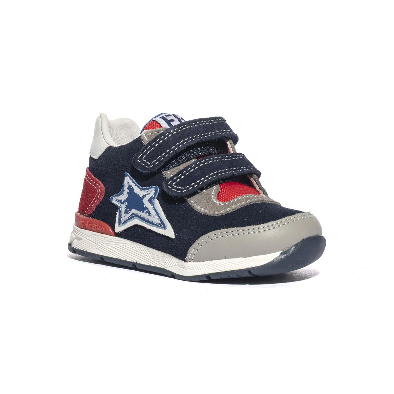 FALCOTTO 0012015873.13.1B10 GREY NAVY RED Sneakers Bambino 