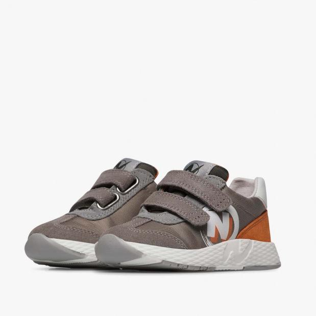 NATURINO 0012018225-13-2B21 GREY-MILITARE-ORANGE Sneakers Bambino 