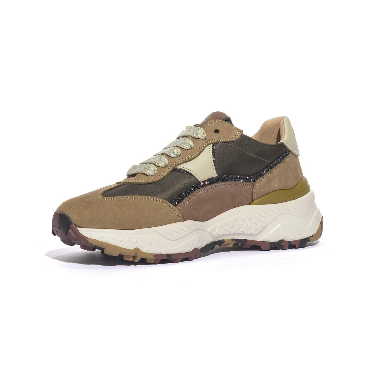 FERRE' F451 BEIGE PLATINO Sneakers Donna 