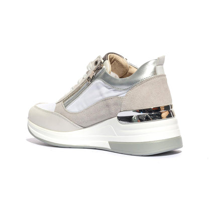 KEYS K9021 WHITE SILVER Sneakers Donna 
