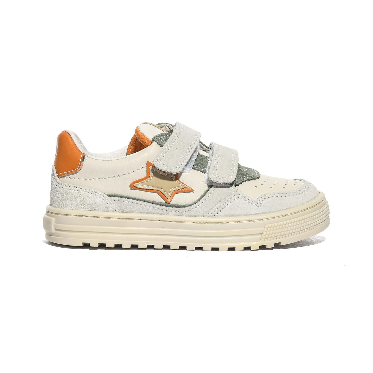 NATURINO 0012018617.02.1N21 WHITE.MILK.ORANGE Sneakers Bambino 