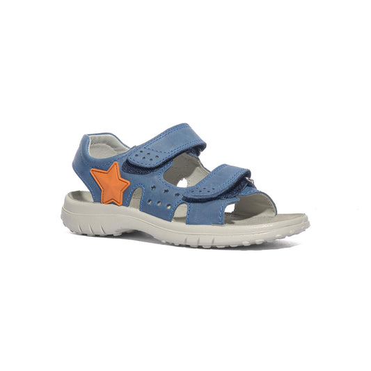 NATURINO 0010502451.01.1C65 AZURE ORANGE Sandali Bambino 