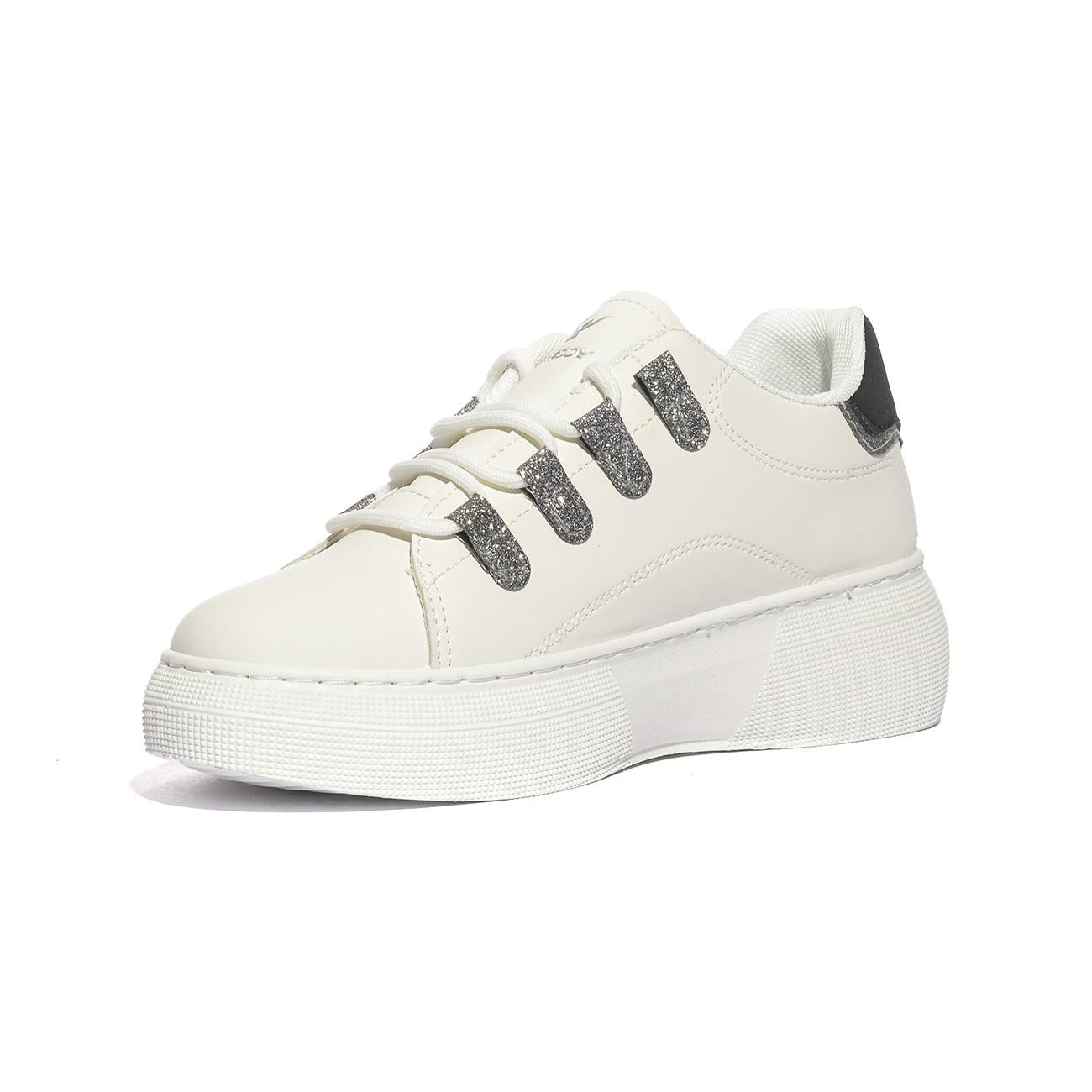 Sneakers Freddy Fy7714 Bianche FY7714WHITE BLACK FREDDY