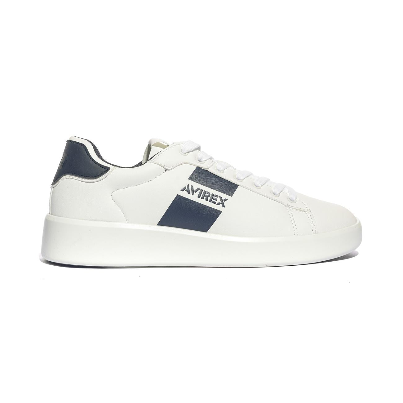 AVIREX CIAK001 WHITE BLU Sneakers Uomo 