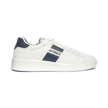 AVIREX CIAK001 WHITE BLU Sneakers Uomo 