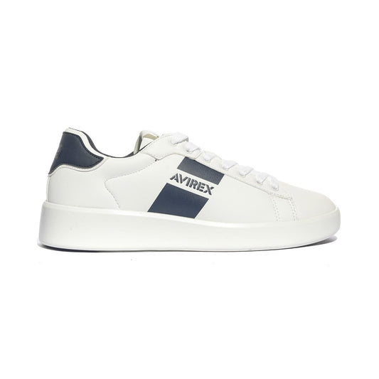AVIREX CIAK001 WHITE BLU Sneakers Uomo 